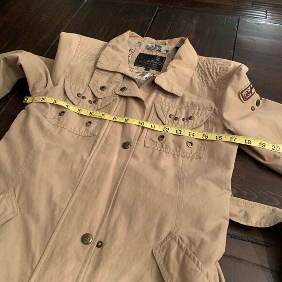 Tan Lightweight Coat by Buffalo Outerwear size Small - Picture 6 of 8